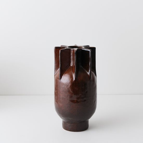 2 x Motala Vase - Chocolate Brown