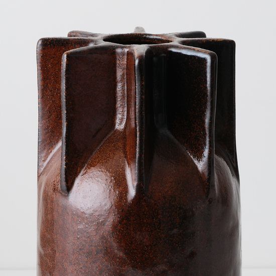 2 x Motala Vase - Chocolate Brown