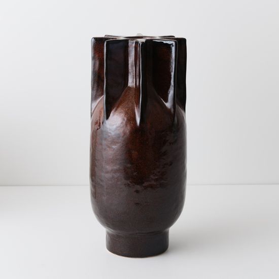 2 x Motala Vase - Chocolate Brown