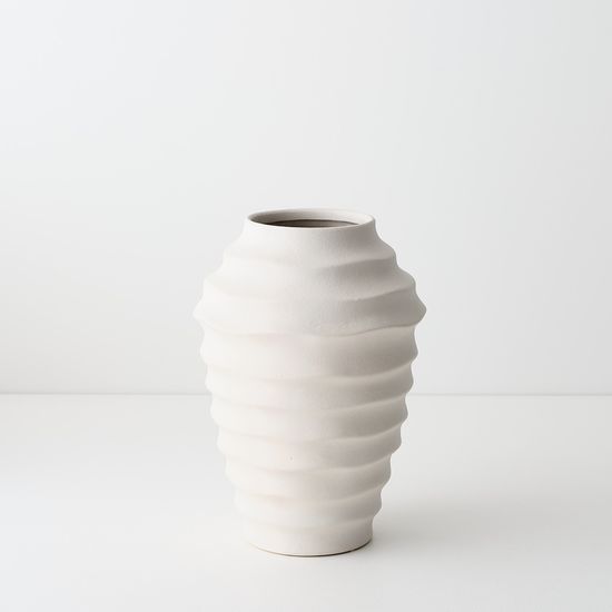 2 x Horizano Vase - Whisper White