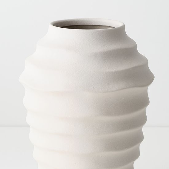 2 x Horizano Vase - Whisper White