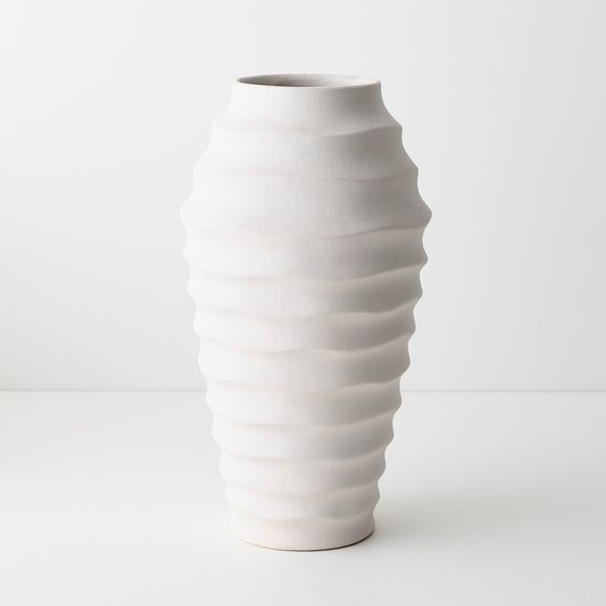 2 x Horizano Vase - Whisper White