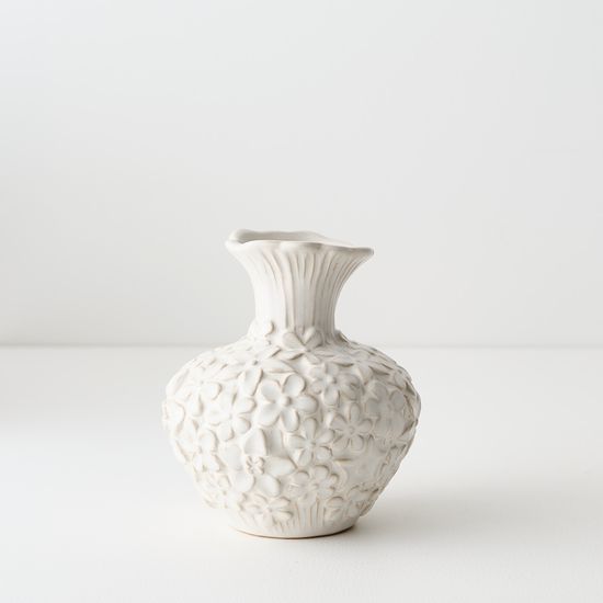 2 x Marguerite Vase - White