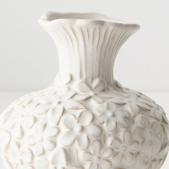 2 x Marguerite Vase - White