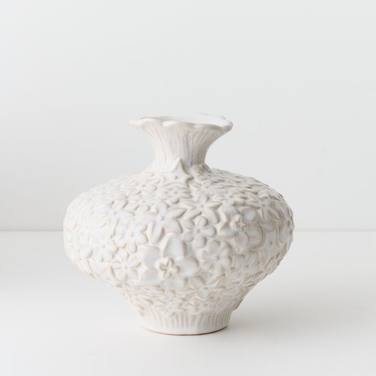 2 x Marguerite Vase - White
