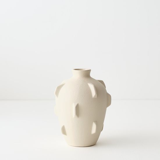 2 x Trapani Vase - Ivory