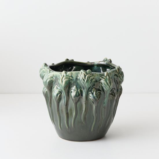 2 x Tulipana Pot - Green Cream