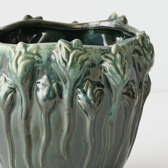 2 x Tulipana Pot - Green Cream