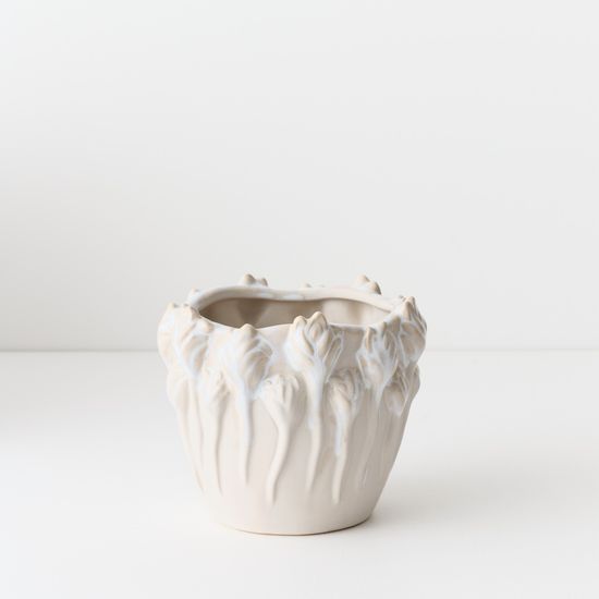 2 x Tulipana Pot - Cream