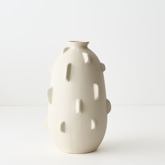 2 x Trapani Vase - Ivory