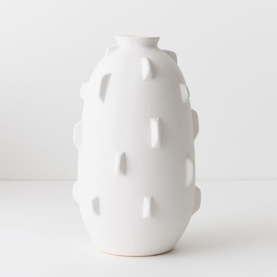 2 x Trapani Vase - Arctic White
