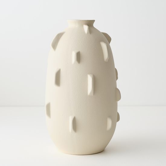 2 x Trapani Vase - Ivory