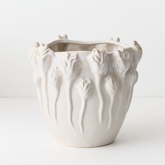 2 x Tulipana Pot - Cream