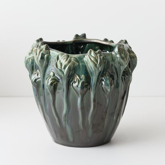 2 x Tulipana Pot - Green Cream