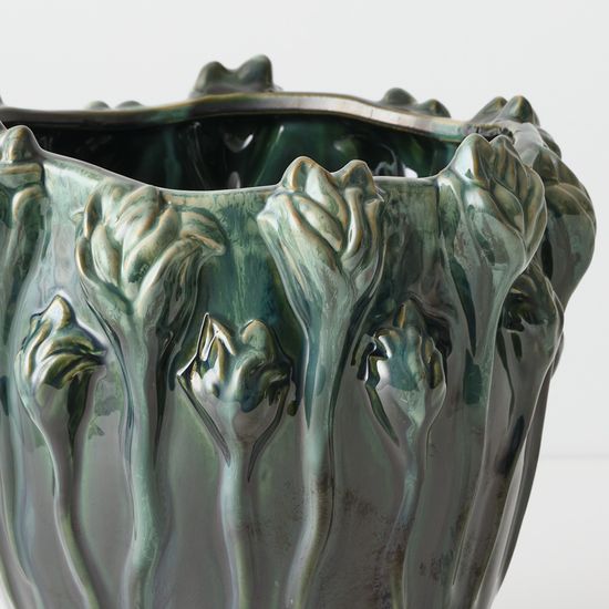 2 x Tulipana Pot - Green Cream