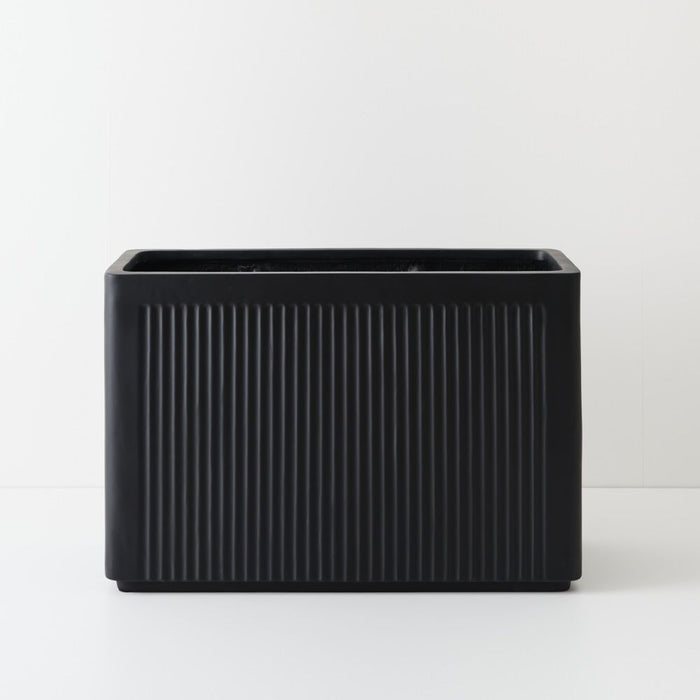 Linear Rectangle Trough - Black, 90cml x 40cmw x 60cmh