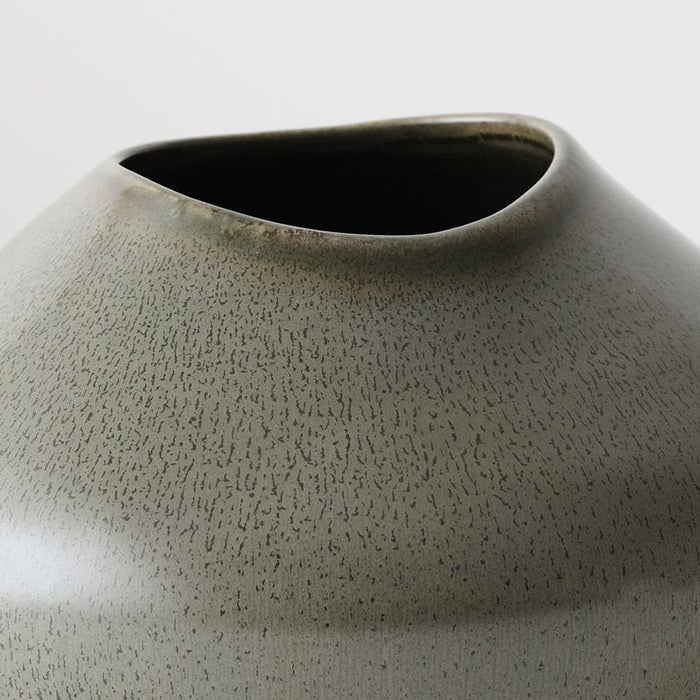 Natsuka Pod Vase - Dark Olive, 21cml x 21cmw x 13cmh