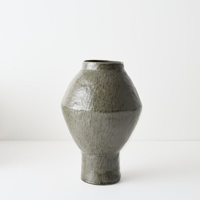 Natsuka Vase - Dark Olive, 23cml x 23cmw x 33cmh