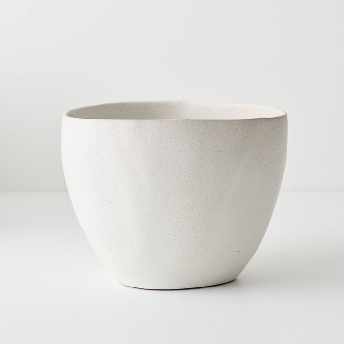 Kenji Pot - White Sand, 24cml x 24cmw x 18cmh