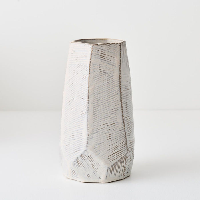 Tagami Vase - Ivory, 13cml x 13cmw x 23cmh