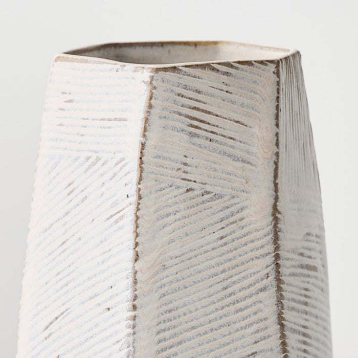 Tagami Vase - Ivory, 13cml x 13cmw x 23cmh