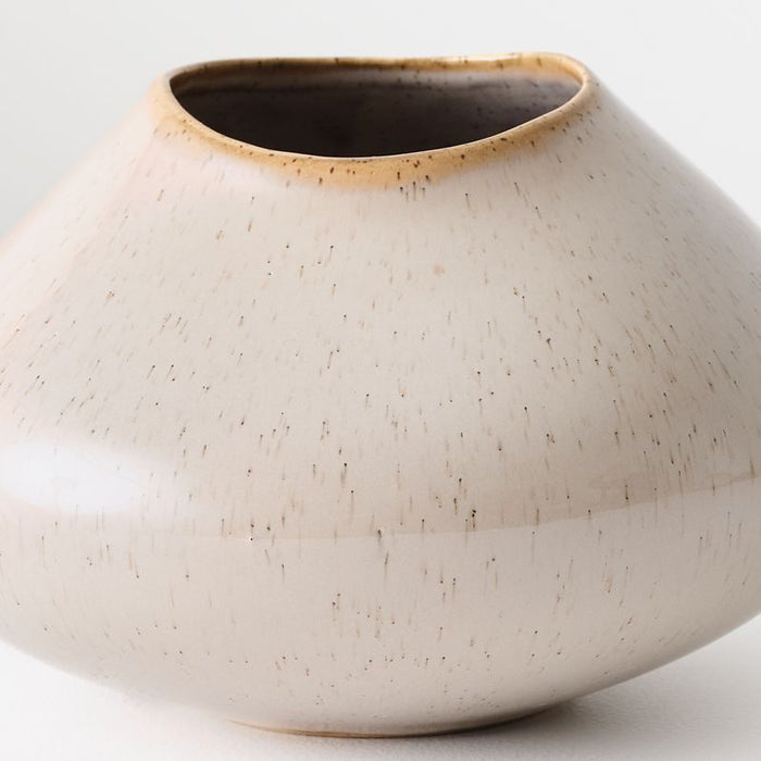 Natsuka Pod Vase - Almond, 21cml x 21cmw x 13cmh