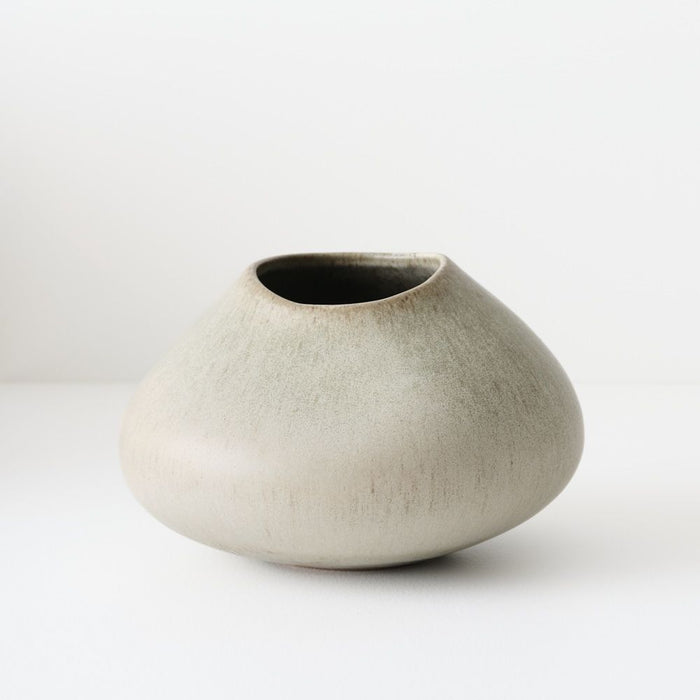 Natsuka Pod Vase - Lichen, 21cml x 21cmw x 13cmh