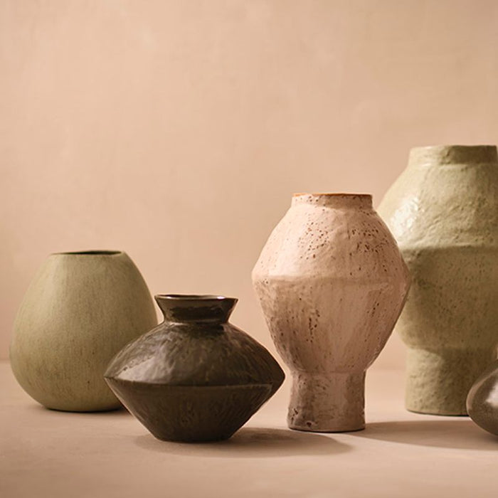 Natsuka Pod Vase - Lichen, 22cml x 22cmw x 25cmh