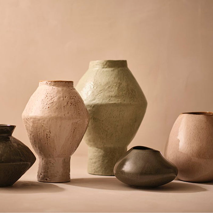 Natsuka Vase - Almond, 23cml x 23cmw x 33cmh