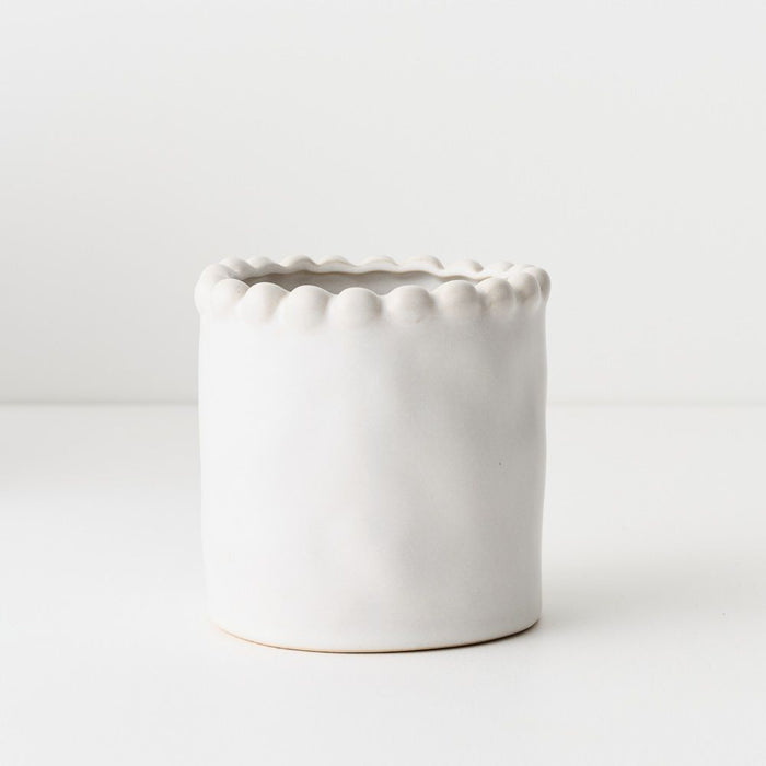 4 x Catalo Pot - White, 12cml x 12cmw x 12cmh