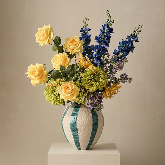 Oreio Pot - Maya Blue, 30cmh x 25cmd