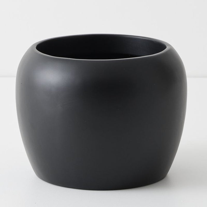 Ivar Pot - Black, 22cmh x 30cmd