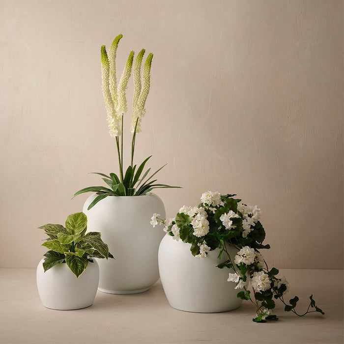 Ivar Pot - White, 35cmh x 45cmd