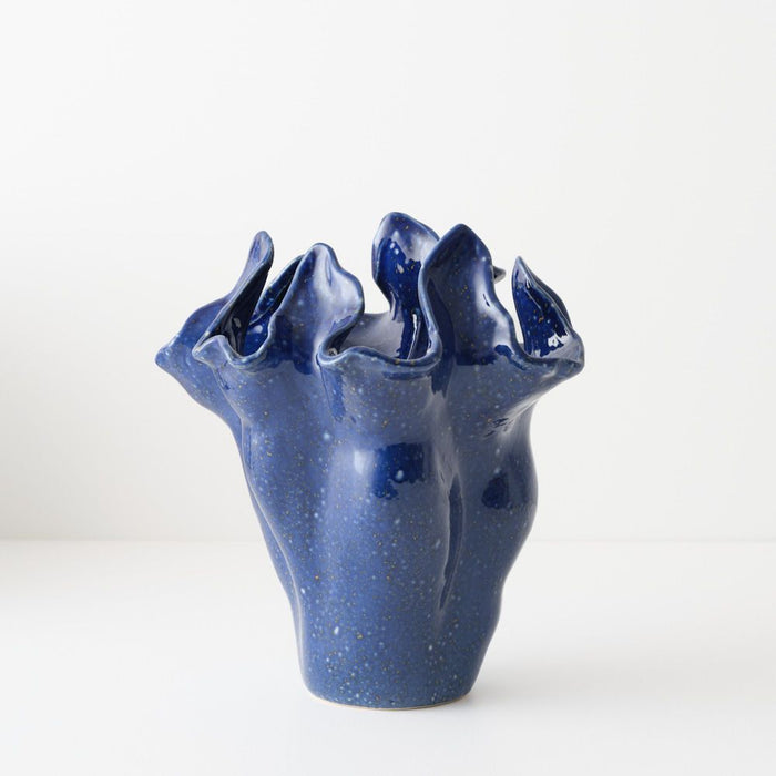 Mesa Vase - Marine, 26cml x 25cmw x 27cmh