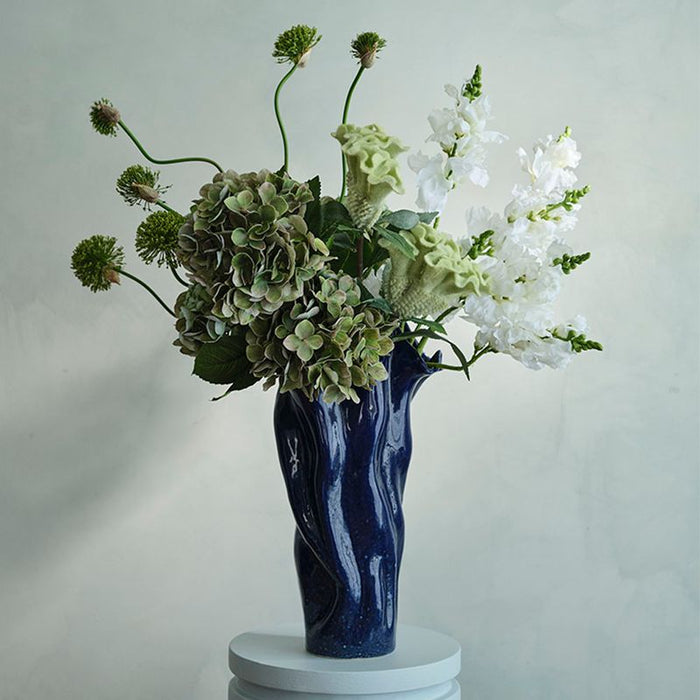 Mesa Vase - Marine, 24cml x 23cmw x 44cmh
