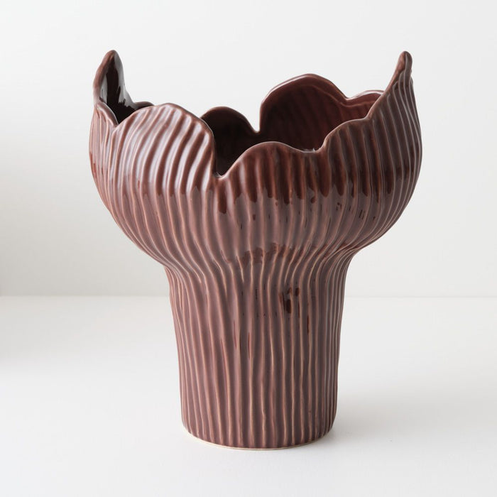 Fjord Vase - Bordeaux, 28cml x 24cmw x 31cmh