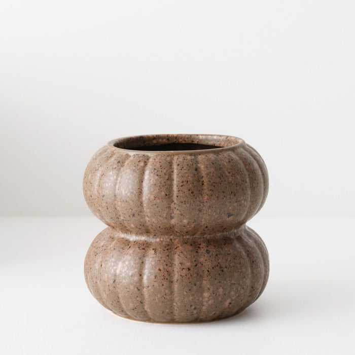 Cove Pot - Fossil, 14cmh x 15cmd
