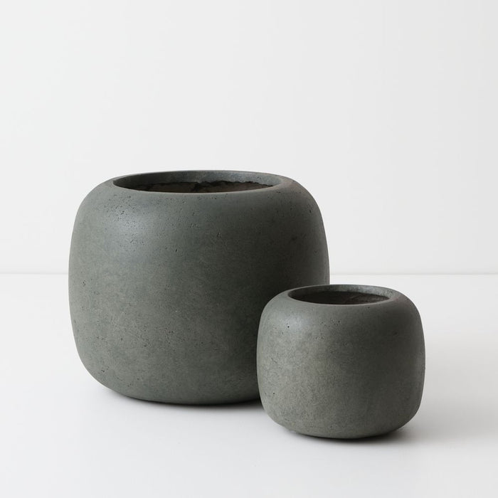 Rune Pot (Set of 2) - Olivine, 27cmh x 34cmd