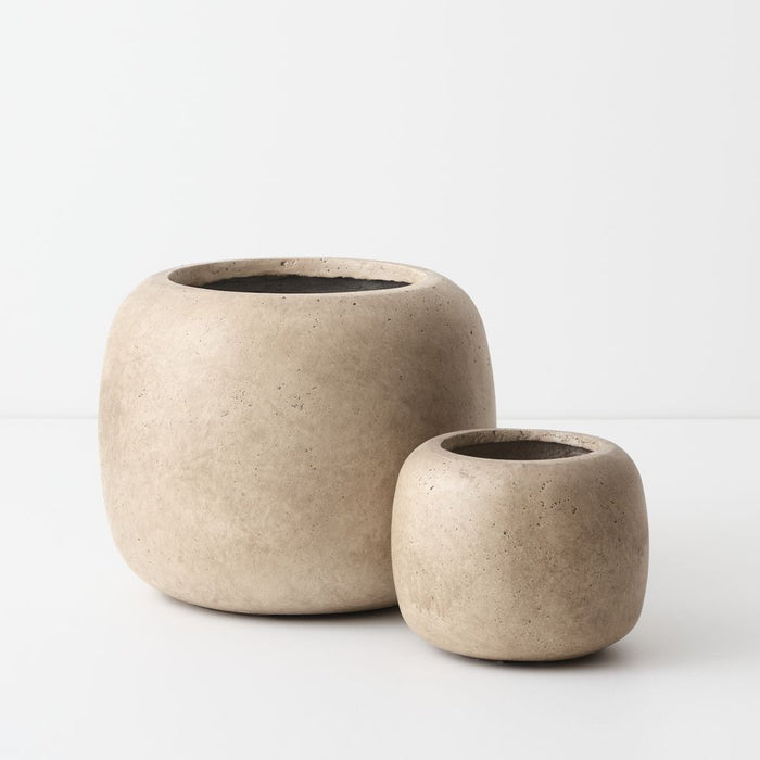 Rune Pot (Set of 2) - Sediment, 27cmh x 34cmd