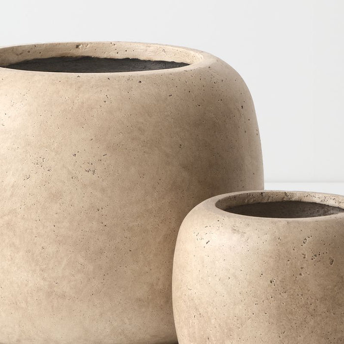 Rune Pot (Set of 2) - Sediment, 27cmh x 34cmd