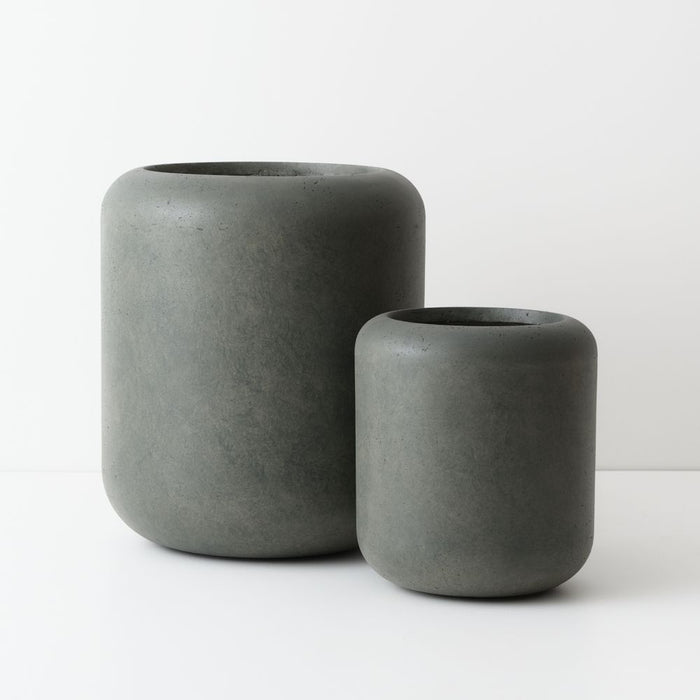 Jasper Pot (Set of 2) - Olivine, 48cmh x 42cmd