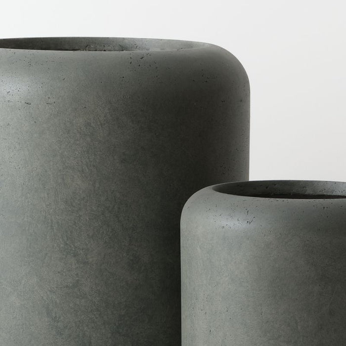 Jasper Pot (Set of 2) - Olivine, 48cmh x 42cmd