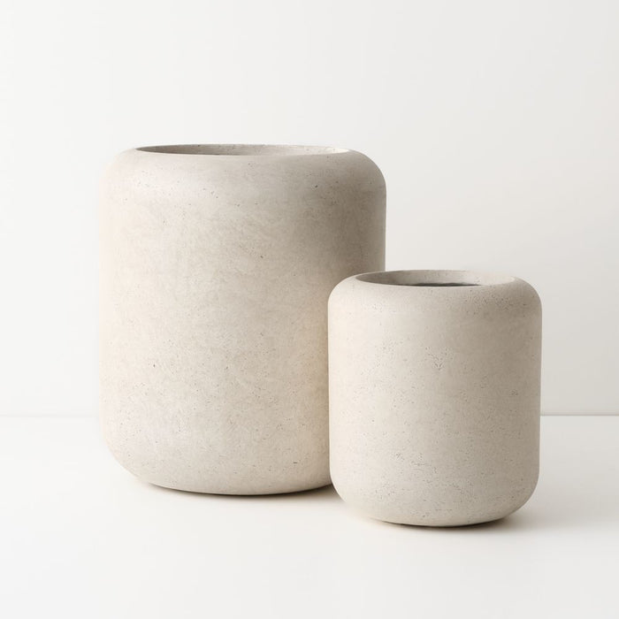 Jasper Pot (Set of 2) - Marlstone, 48cmh x 42cmd