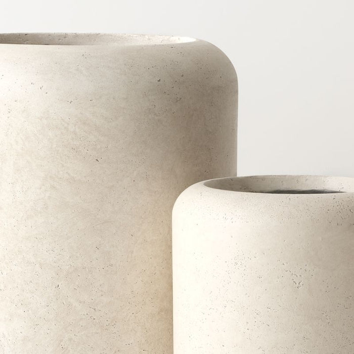 Jasper Pot (Set of 2) - Marlstone, 48cmh x 42cmd