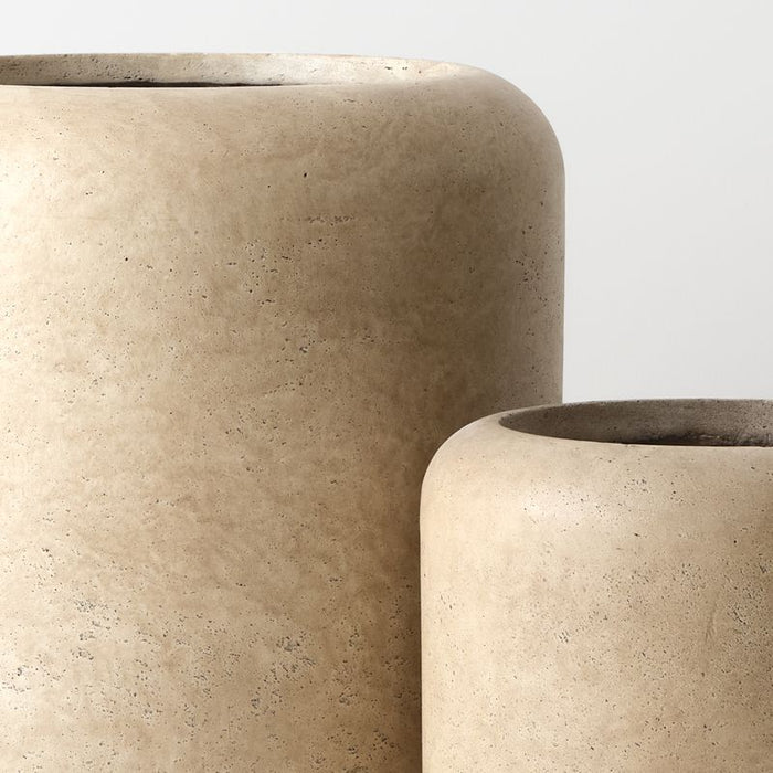 Jasper Pot (Set of 2) - Sediment, 48cmh x 42cmd