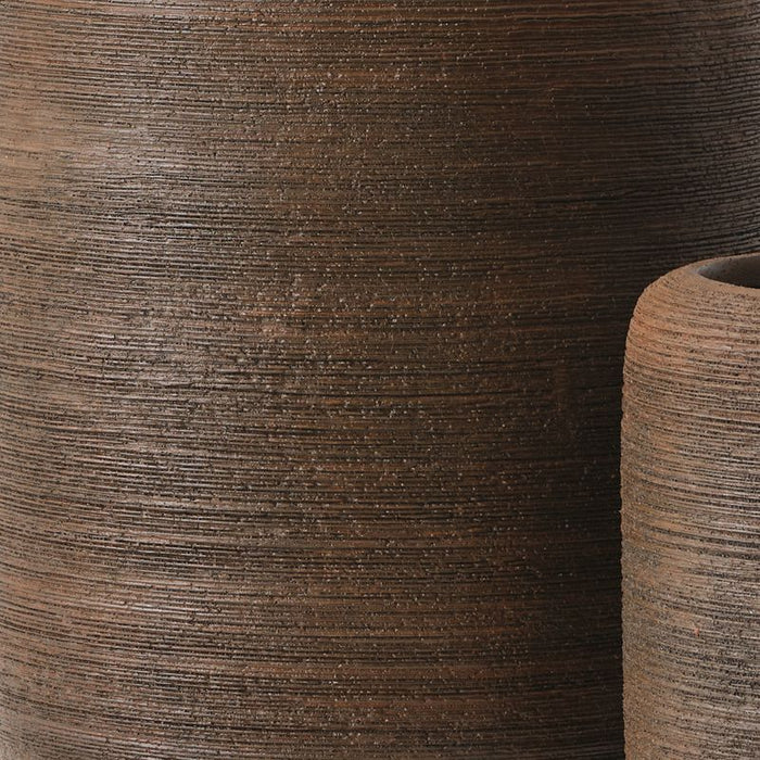 Jasper Textured Pot (Set of 2) - Corten, 48cmh x 42cmd