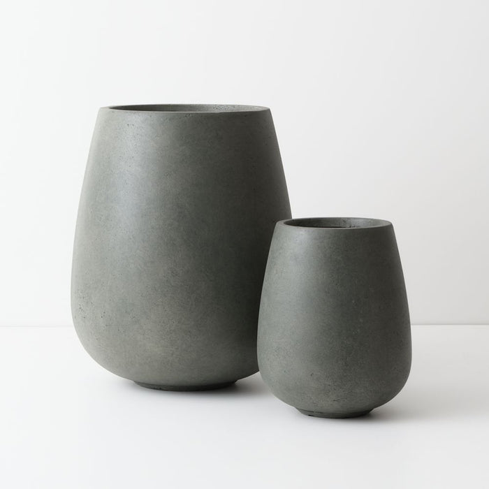Kanso Pot (Set of 2) - Olivine, 48cmh x 40cmd