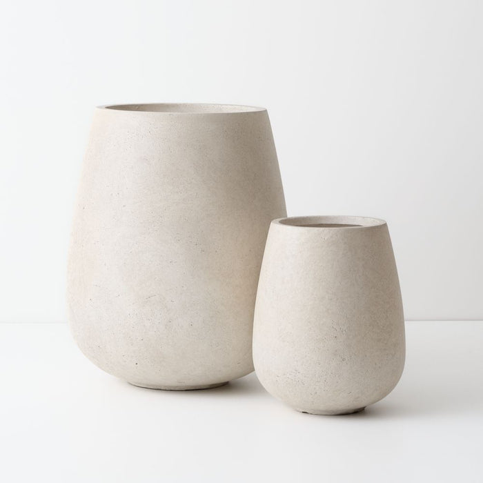Kanso Pot (Set of 2) - Marlstone, 48cmh x 40cmd