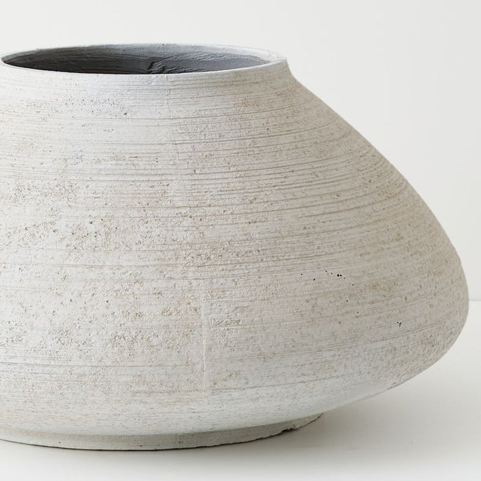Novae Pot - Whisper White, 72.5cml x 72.5cmw x 38cmh