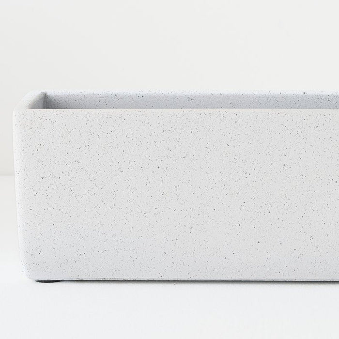 Voss Trough - Whisper White, 46cml x 7cmw x 9cmh